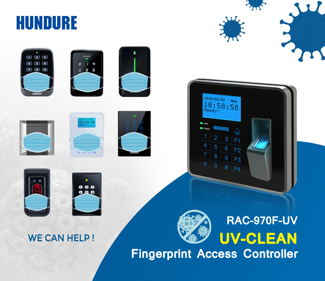 Hundure RAC-970F-UV “UV-CLEAN” Fingerprint Access Controller! 1 news en 012